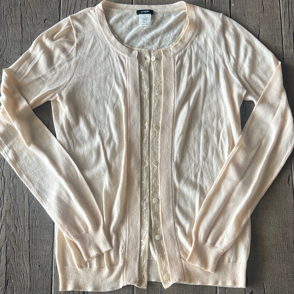 J. Crew Women's Light Pink Cardigan Sweater, sz XS